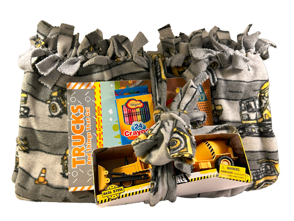 Construction Truck Themed Blanket Bundle Gift Pack